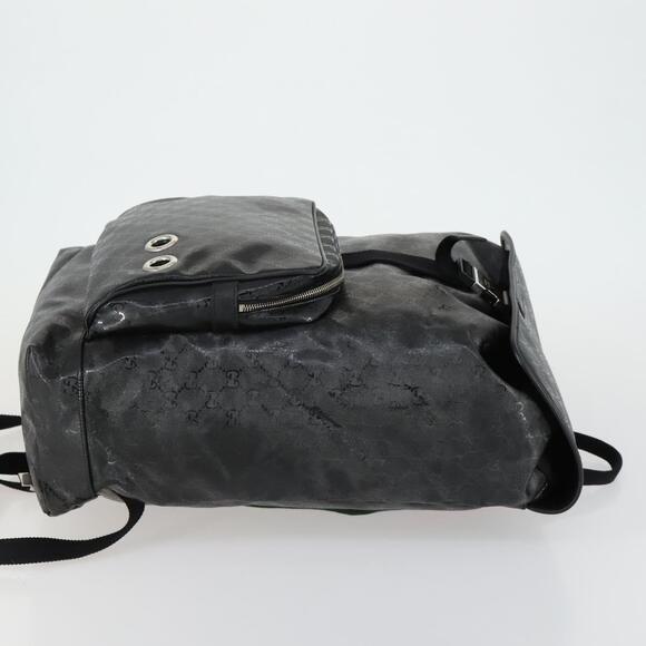 GUCCI GG Implementation Web Sherry Line Backpack Black Silver 347984 Auth ka1009 main image 9